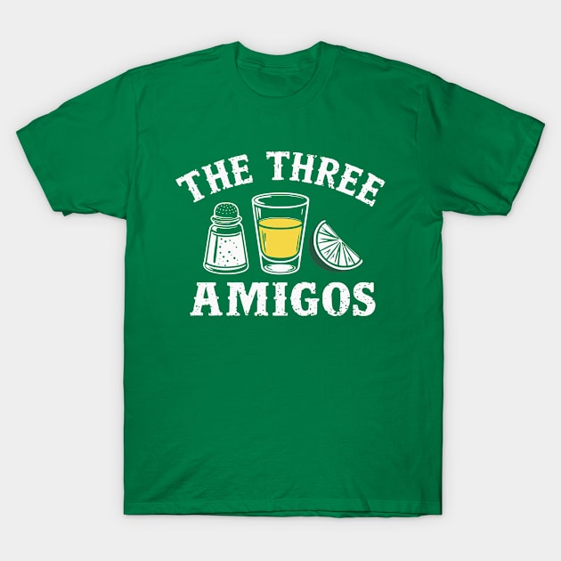 The 3 Three Amigos T-shirt Funny salt, tequila & lime Fiesta T-Shirt by Shopinno Shirts